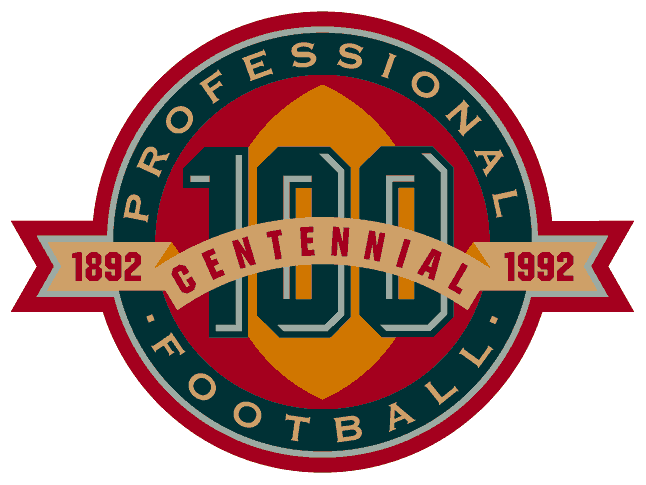 National Football League 1992 Anniversary Logo iron on transfers for T-shirts
